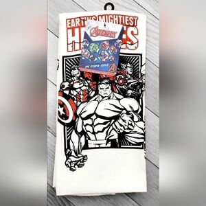 Marvel Avengers Earth's Mightiest Heroes Kitchen Towels 2 Pack‎ New